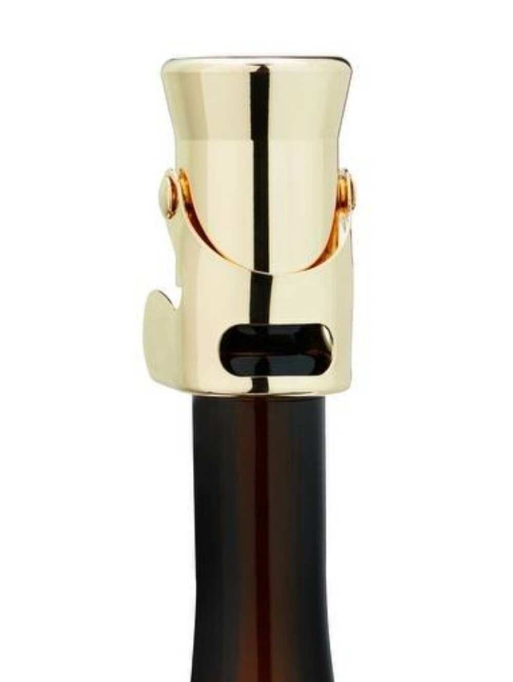 NWT Viski Gold Plated Heavyweight Champagne Stopper - Picture 2 of 5